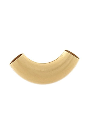 Gold scarf enhancer on a white background.