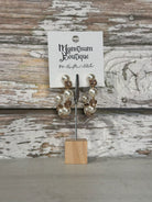 Stone and Pearl Earrings 